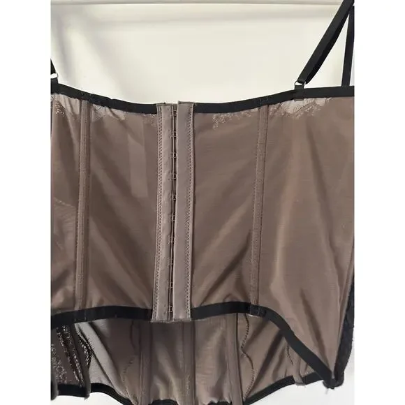 Urban Outfitters Out from Under Modern Love Corset Top Black size XL - Picture 9 of 11